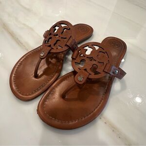 Tory Burch Dark Tan Sandals